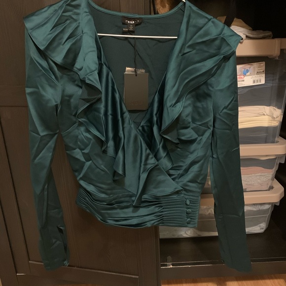 NBD Corona Wrap Top Blouse - Picture 4 of 4